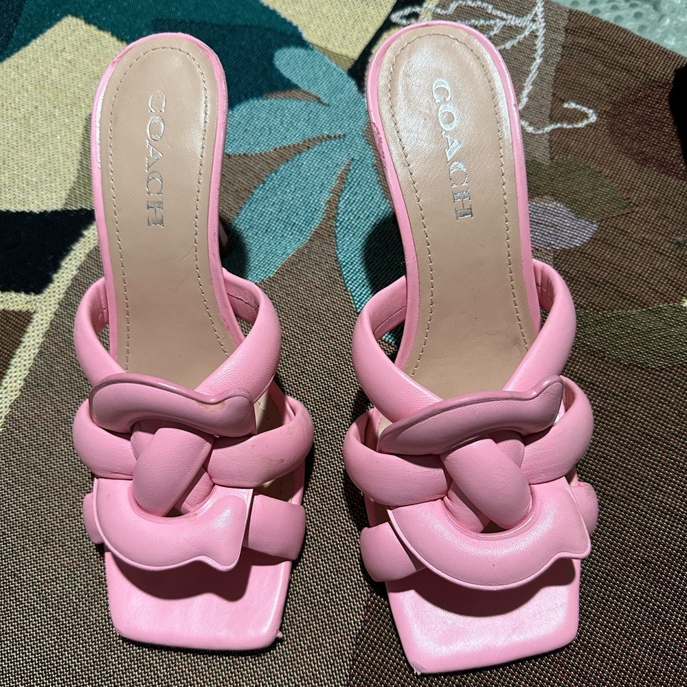 COACH PINK SANDALS